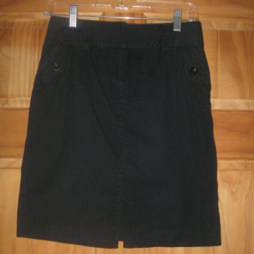 Old Navy Stretch Black Pencil Skirt